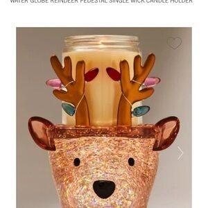 Bath & Body Works Iridescent Pink Reindeer Candle Holder